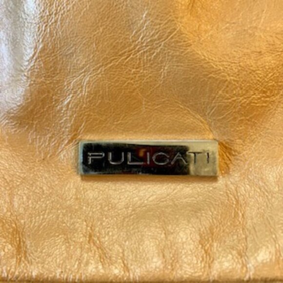 Pulicati Italian Leather bag with snakeskin handles and trim - Picture 4 of 10